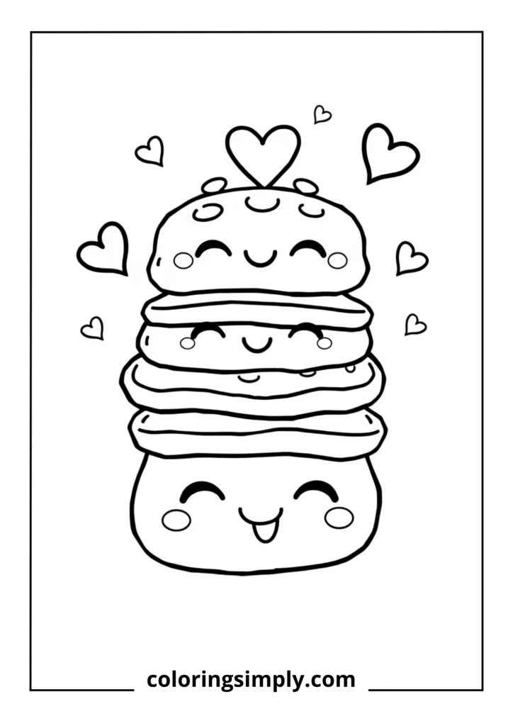 Kawaii Pancake Family