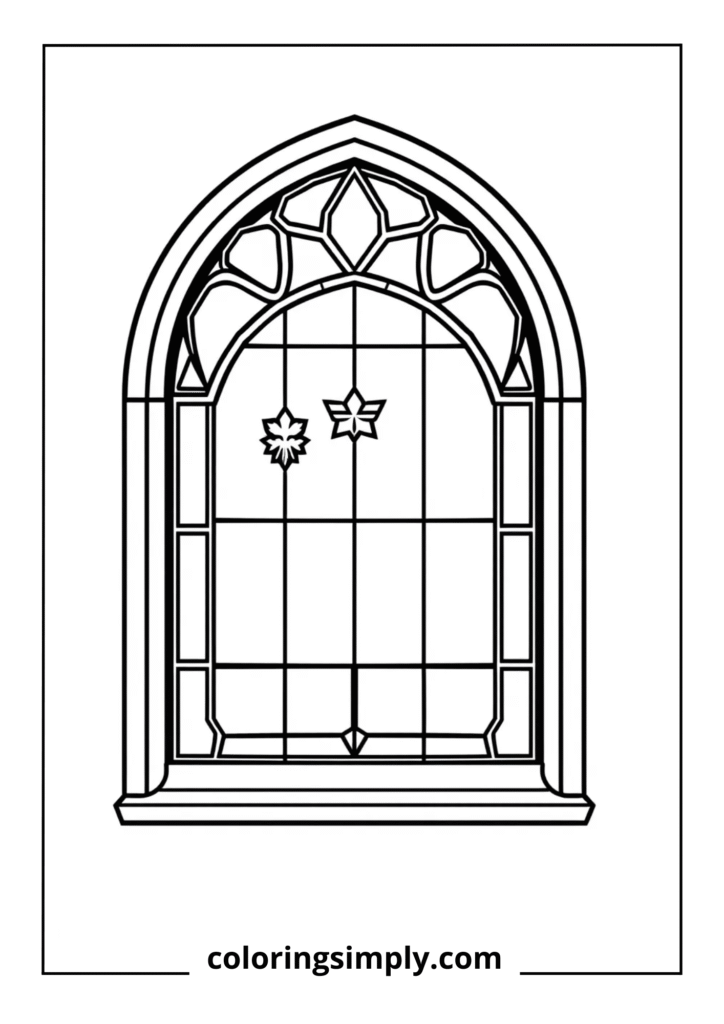 Monaco Flag Stained Glass Window