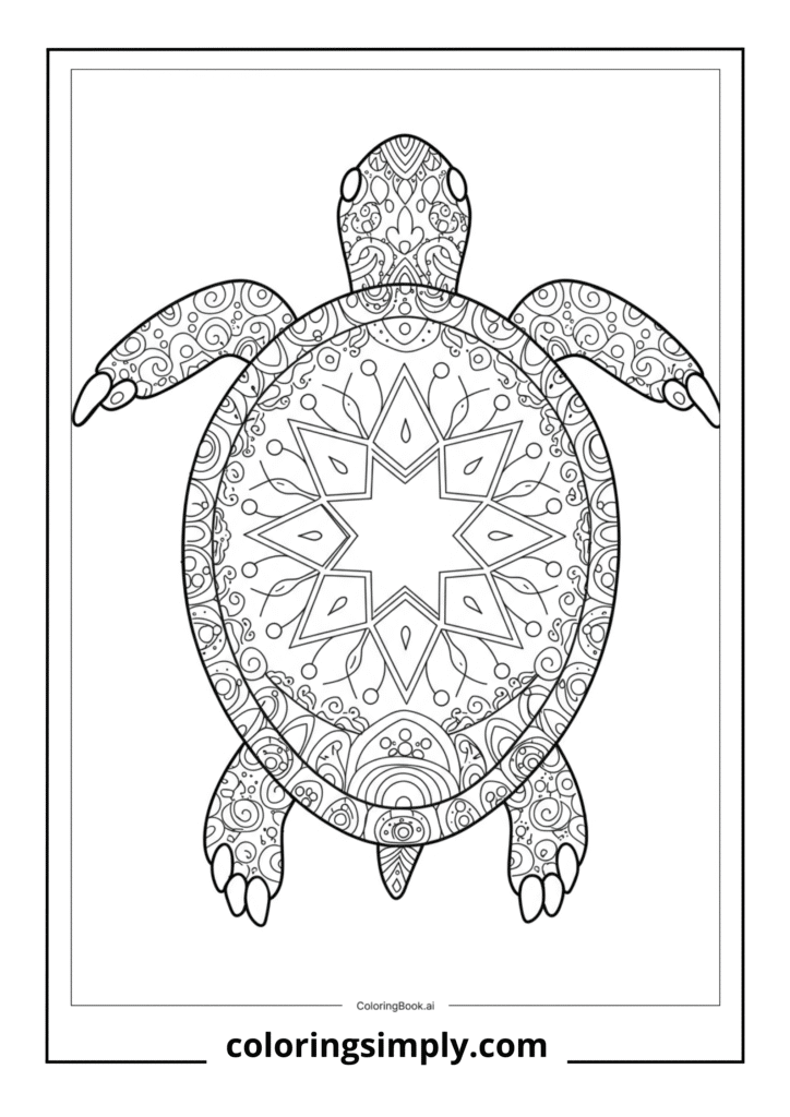 Moroccan Tile Turtle