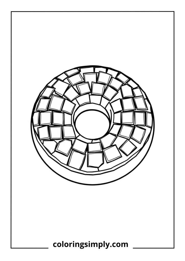 Mosaic Tile Donut