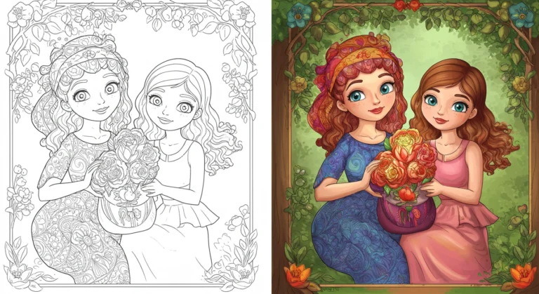 Mother's Day Coloring Pages