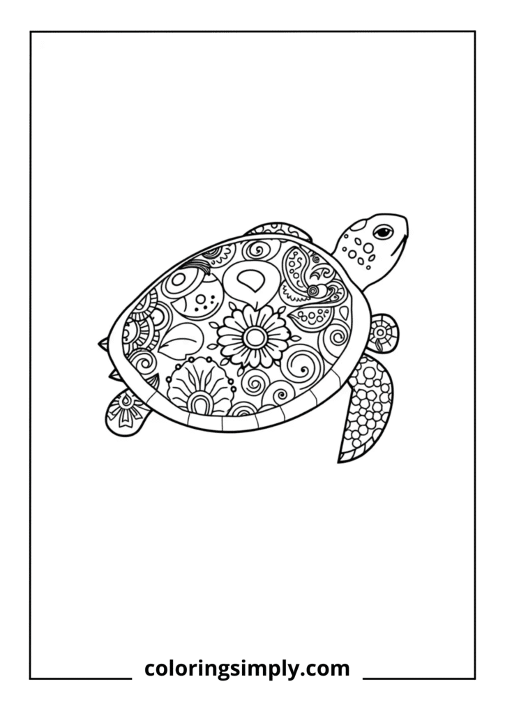 Paisley Pattern Turtle