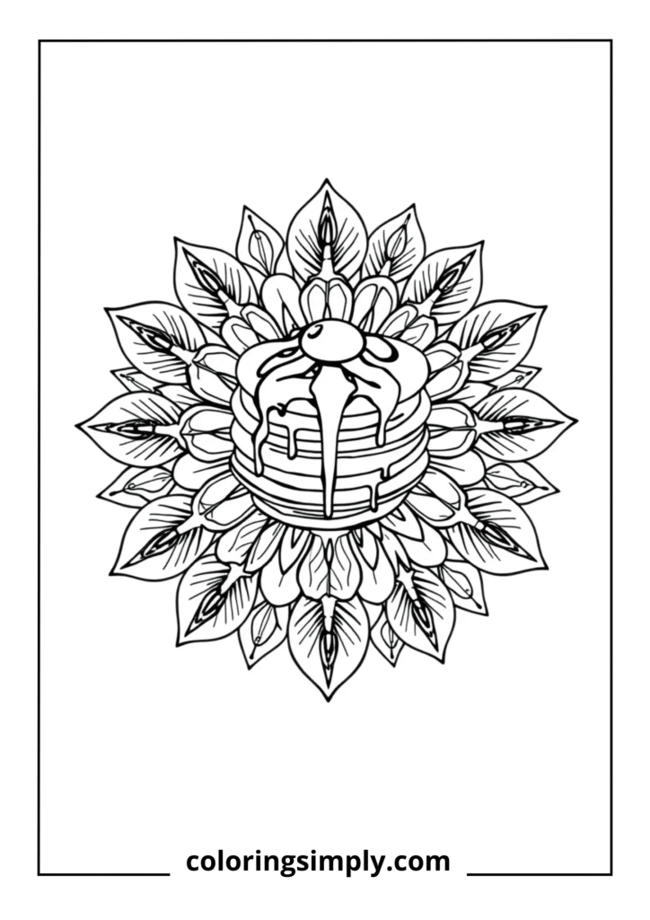 Pancake Flower Mandala