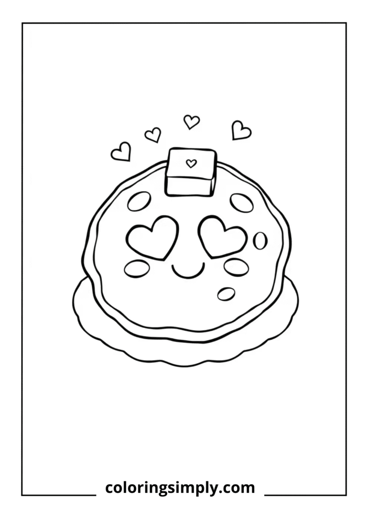 Pancake with Heart Eyes