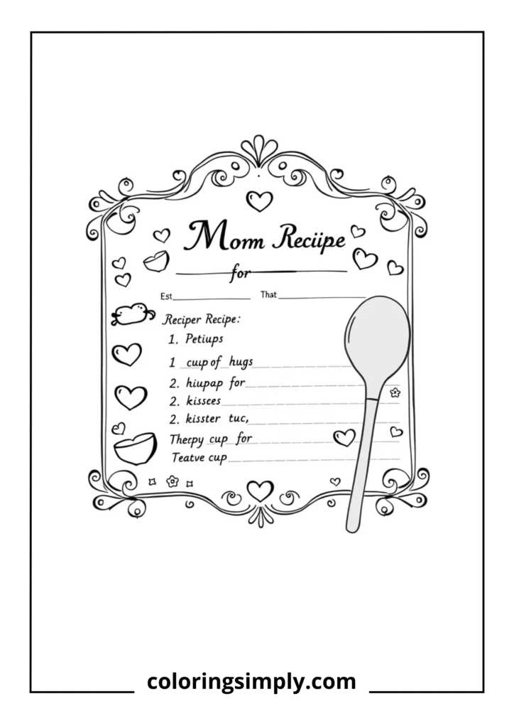 Recipe Card Layout