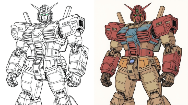 Robot coloring pages