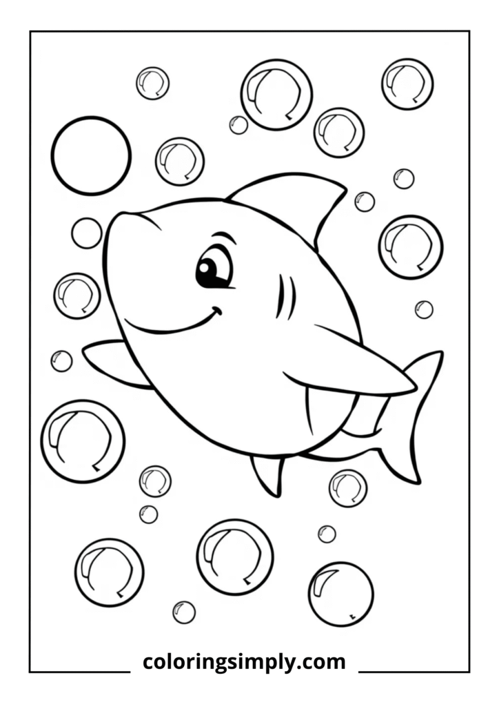 Shark Blowing Bubbles