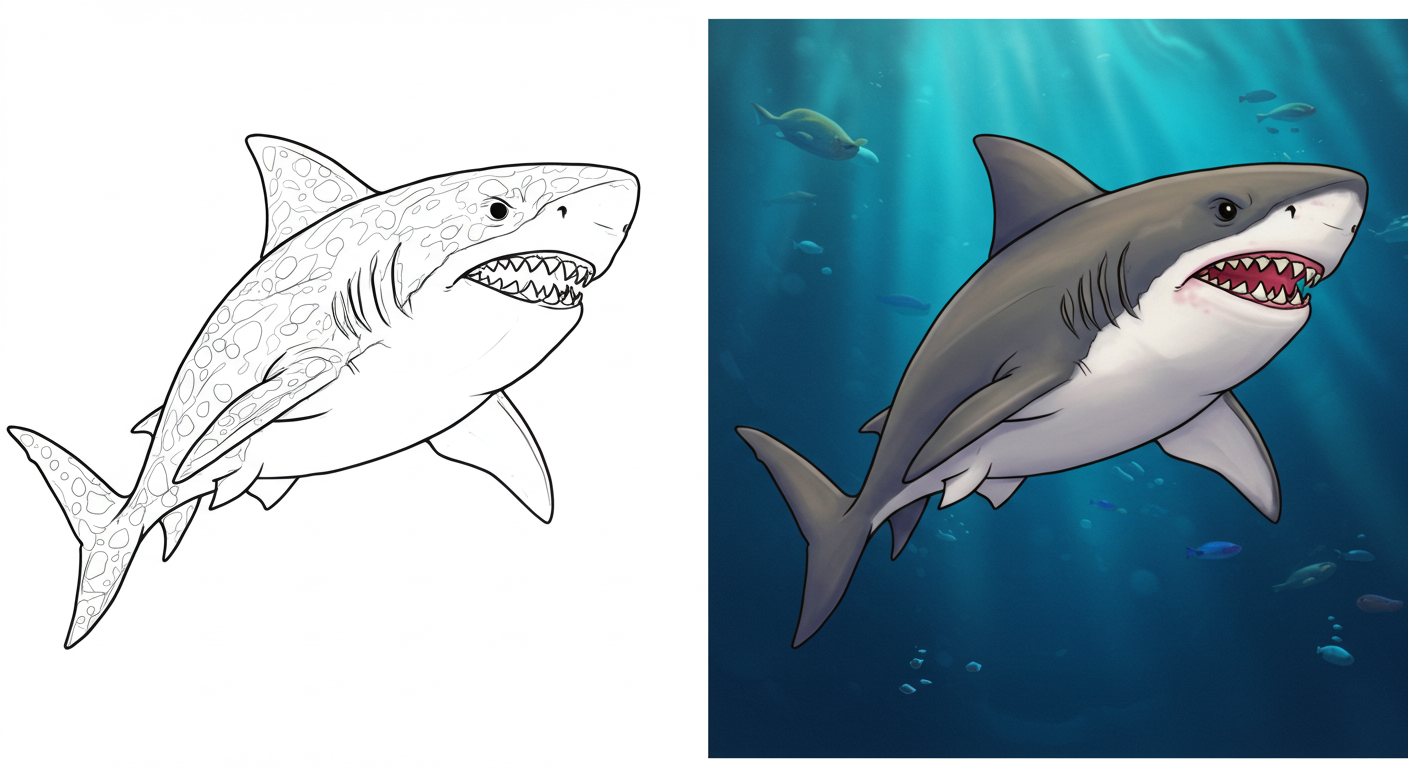Shark Coloring Pages