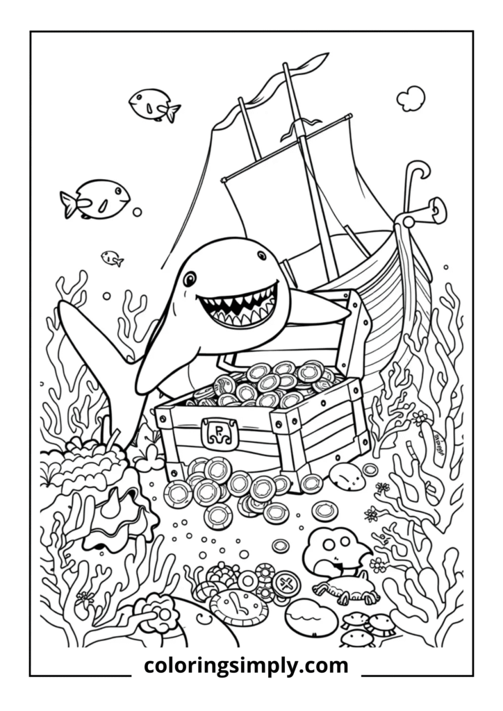Shark Treasure Hunt Adventure