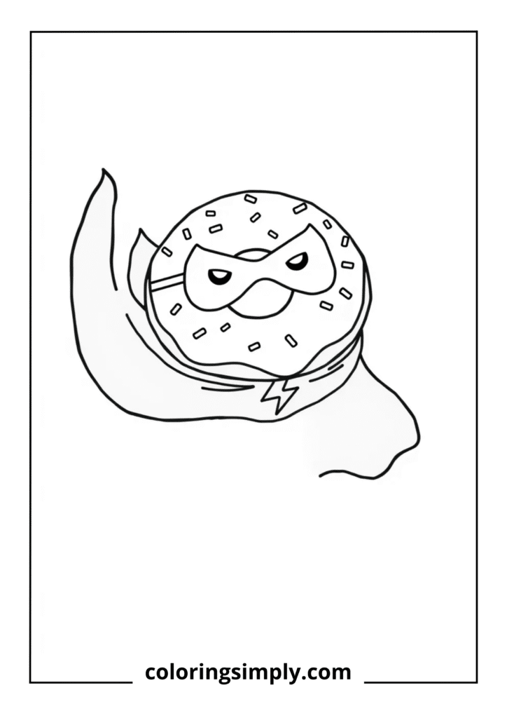 Superhero Donut with Cape