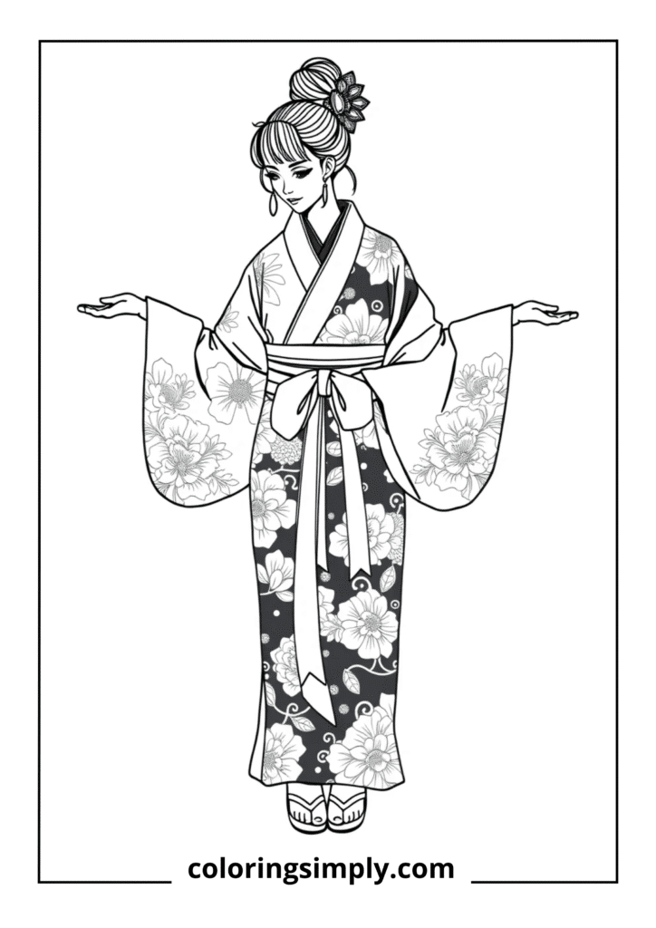 Traditional Japanese Kimono