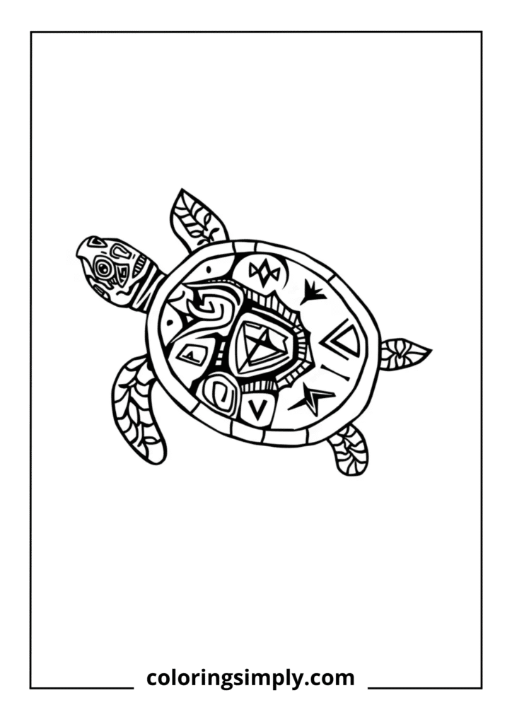 Tribal Pattern Turtle