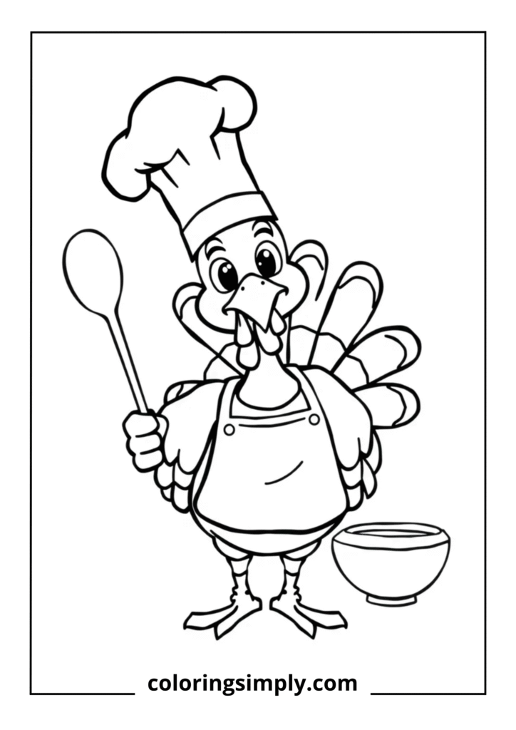 Turkey Chef with Apron
