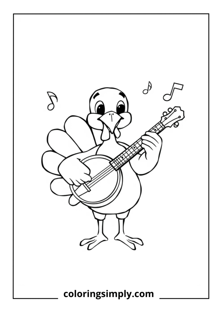 Turkey Playing Musical Instrument