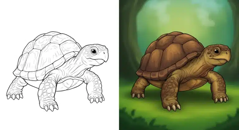 Turtle Coloring Page