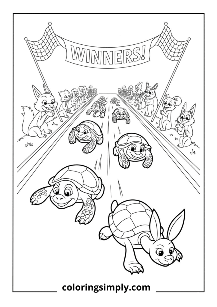 Turtle Race Scene