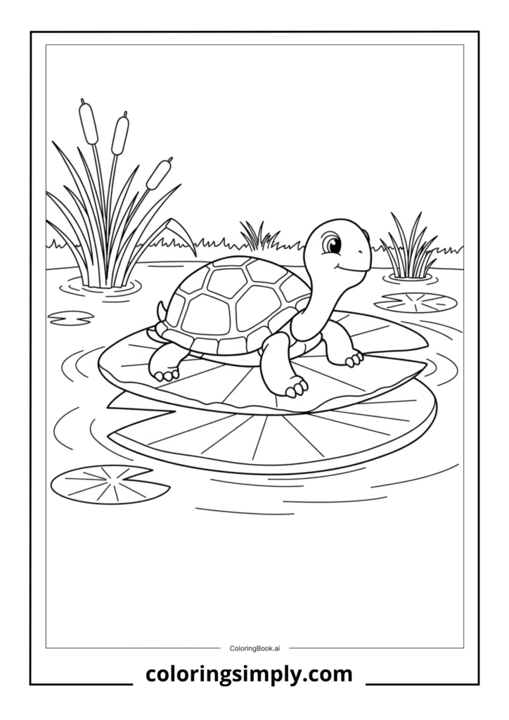 Turtle on Lily Pad