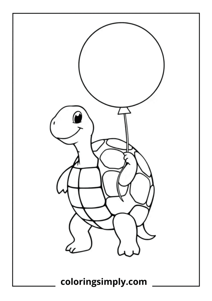 Turtle with Balloon