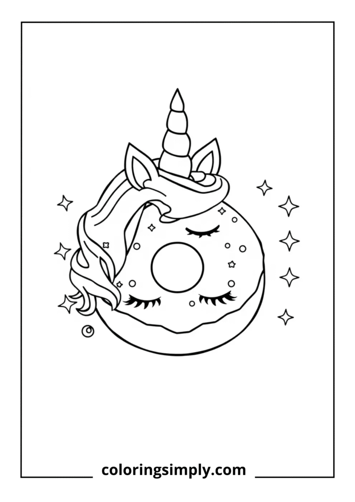 Unicorn Donut with Horn