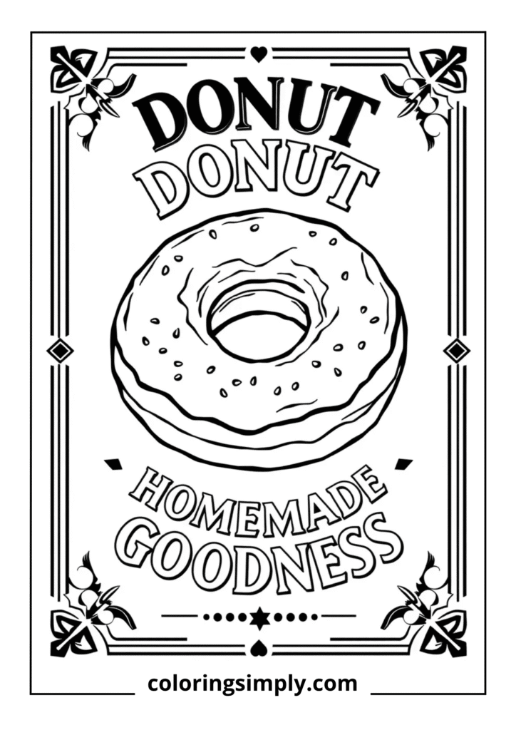 Vintage Donut Advertisement