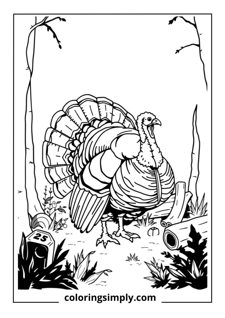 Wild Turkey in Natural Habitat
