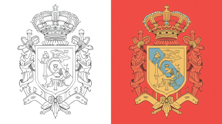 monaco flag coloring page