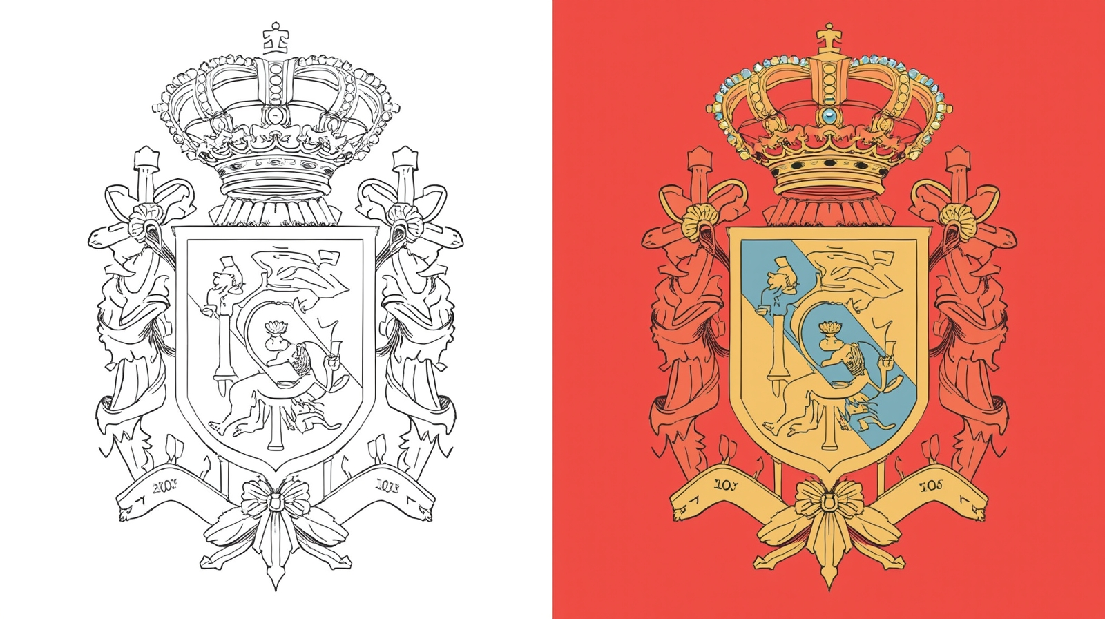 monaco flag coloring page